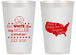 Personalized Baby Shower 14 oz Frosted Cups - Red White Blue | 90197
