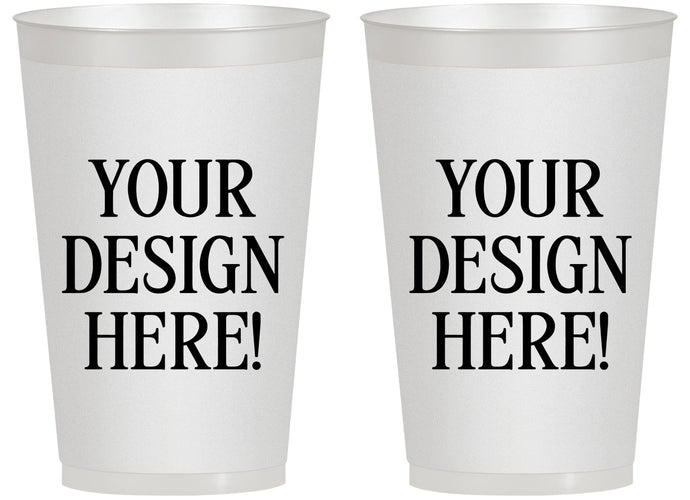 14 oz Frosted Cups - Design Your Own