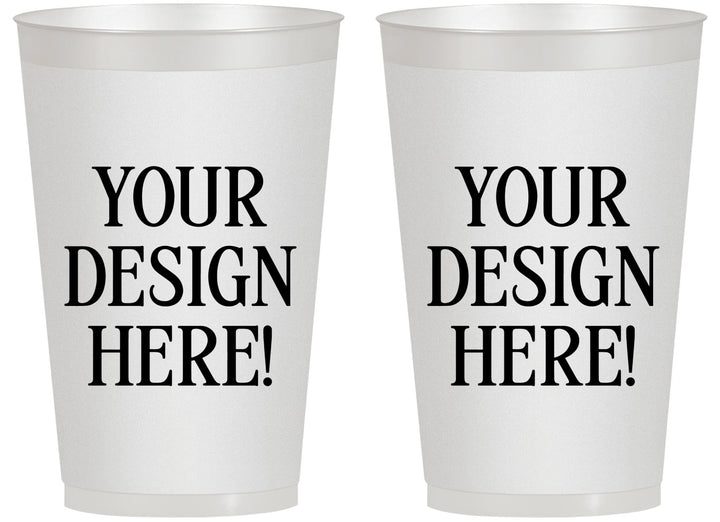 14 oz Frosted Cups - Design Your Own