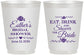 Personalized Bridal Shower 16 oz Frosted Cups - Eat Drink Shower Bride | 100002