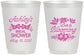 Personalized Bridal Shower 16 oz Frosted Cups - Love Is Blooming | 100007