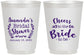 Personalized Bridal Shower 16 oz Frosted Cups - Cheers To The Bride | 100014