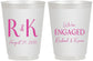 Personalized Engagement 16 oz Frosted Cups - We Are Engaged | 10011