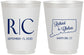 Personalized Wedding 16 oz Frosted Cups - Connecticut | 106