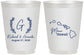 Personalized Wedding 16 oz Frosted Cups - Hawaii | 110