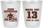 Personalized Bar Mitzvah 16 oz Frosted Cups - 13th Birthday Football | 110002
