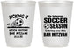 Personalized Bar Mitzvah 16 oz Frosted Cups - 13th Birthday Soccer | 110009