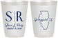 Personalized Wedding 16 oz Frosted Cups - Illinois | 112
