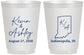 Personalized Wedding 16 oz Frosted Cups - Indiana | 113
