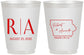 Personalized Wedding 16 oz Frosted Cups - Iowa | 114