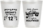Personalized Bat Mitzvah 16 oz Frosted Cups - 12th Birthday Hollywood | 120006