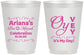 Personalized Bat Mitzvah 16 oz Frosted Cups - 12th Birthday Oy Vey | 120008
