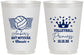 Personalized Bat Mitzvah 16 oz Frosted Cups - 12th Birthday Volleyball | 120015