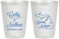 Personalized Wedding 16 oz Frosted Cups - Michigan | 121