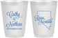 Personalized Wedding 16 oz Frosted Cups - Nevada | 127
