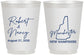 Personalized Wedding 16 oz Frosted Cups - New Hampshire | 128