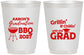 Personalized Graduation 16 oz Frosted Cups - Class Of 2027 Bbq | 130007