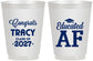 Personalized Graduation 16 oz Frosted Cups - Class Of 2027 Educated Af | 130015