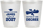 Personalized Graduation 16 oz Frosted Cups - Class Of 2027 Hotter Degree | 130022