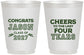 Personalized Graduation 16 oz Frosted Cups - Class Of 2027 Last Four Years | 130036