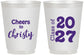 Personalized Graduation 16 oz Frosted Cups - Class Of 2027 Cheers | 130037