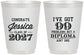 Personalized Graduation 16 oz Frosted Cups - Class Of 2027 99 Problems | 130047