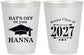 Personalized Graduation 16 oz Frosted Cups - Class Of 2027 Hats Off | 130049