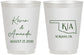 Personalized Wedding 16 oz Frosted Cups - Oklahoma | 135