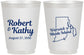 Personalized Wedding 16 oz Frosted Cups - Rhode Island | 138