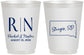 Personalized Wedding 16 oz Frosted Cups - South Dakota | 140