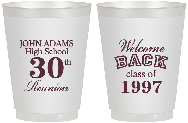 Personalized Class Reunion 16 oz Frosted Cups - Class Of 1997 30 Year | 140007