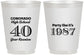 Personalized Class Reunion 16 oz Frosted Cups - Class Of 1987 40 Year | 140008
