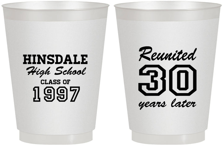 Personalized Class Reunion 16 oz Frosted Cups - Class Of 1997 30 Year | 140012