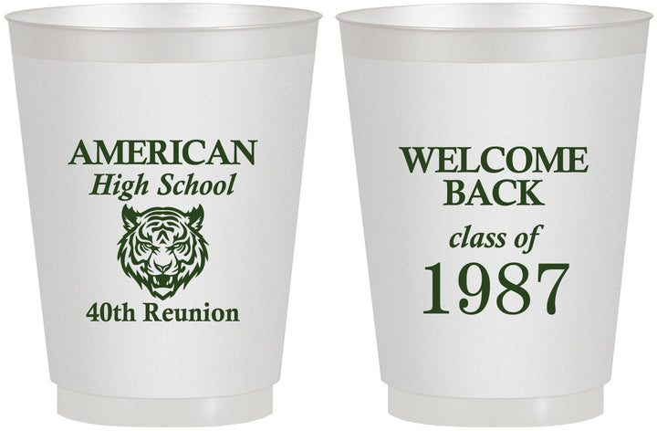 Personalized Class Reunion 16 oz Frosted Cups - Class Of 1987 40 Year | 140013
