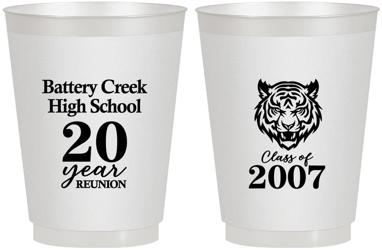 Personalized Class Reunion 16 oz Frosted Cups - Class Of 2007 20 Year | 140016