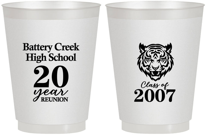 Personalized Class Reunion 16 oz Frosted Cups - Class Of 2007 20 Year | 140016