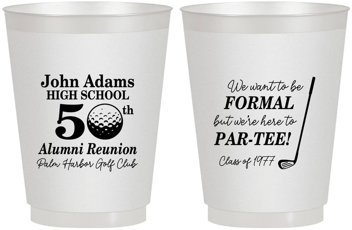 Personalized Class Reunion 16 oz Frosted Cups - Class Of 1977 50 Year | 140024