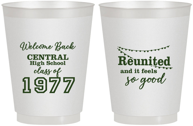 Personalized Class Reunion 16 oz Frosted Cups - Class Of 1977 50 Year | 140029