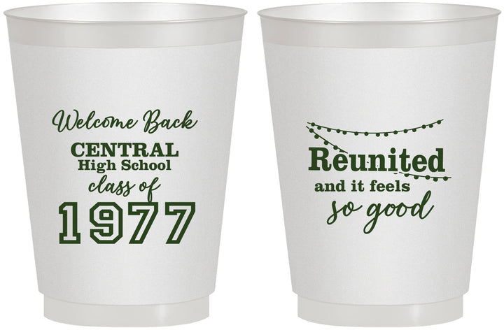 Personalized Class Reunion 16 oz Frosted Cups - Class Of 1977 50 Year | 140029