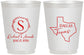 Personalized Wedding 16 oz Frosted Cups - Texas | 142