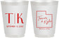 Personalized Wedding 16 oz Frosted Cups - Utah | 143