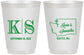 Personalized Wedding 16 oz Frosted Cups - Washington | 146
