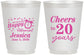 Personalized Retirement 16 oz Frosted Cups - Off The Clock | 150001