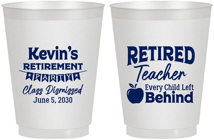 Personalized Retirement 16 oz Frosted Cups - Teacher | 150022
