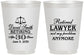 Personalized Retirement 16 oz Frosted Cups - Lawyer | 150025
