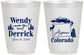 Personalized Wedding 16 oz Frosted Cups - Colorado | 155