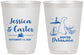 Personalized Wedding 16 oz Frosted Cups - Delaware | 157