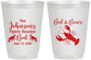 Personalized Family Reunion 16 oz Frosted Cups - Crawfish Boil | 160005