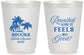 Personalized Family Reunion 16 oz Frosted Cups - Beach Reunited | 160017