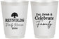 Personalized Family Reunion 16 oz Frosted Cups - Eat Drink Celebrate | 160053